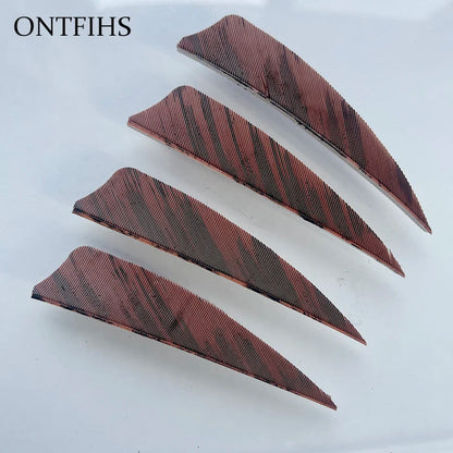 ONTFIHS 2" Shield Ink Painting Arrow Feathers Fletchings