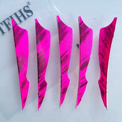 ONTFIHS 4 Inch Camo Sting Arrow Feathers Turkey Feather Archery Fletching