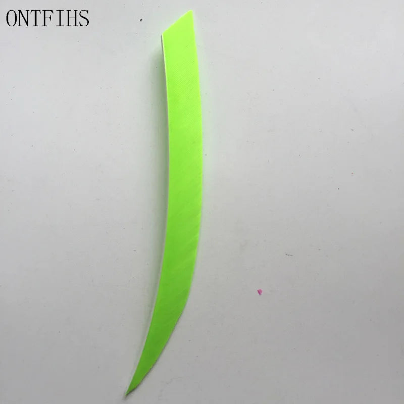 ONTFIHS 5inch Solid Color Traditional Kyudo Arrow Feathers Fletchings