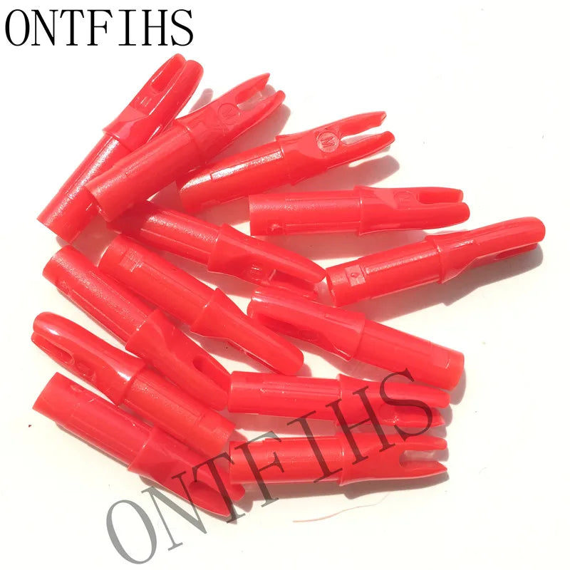 ONTFIHS 100 PCS Push-In Nocks For ID 6.2mm Arrow Shaft