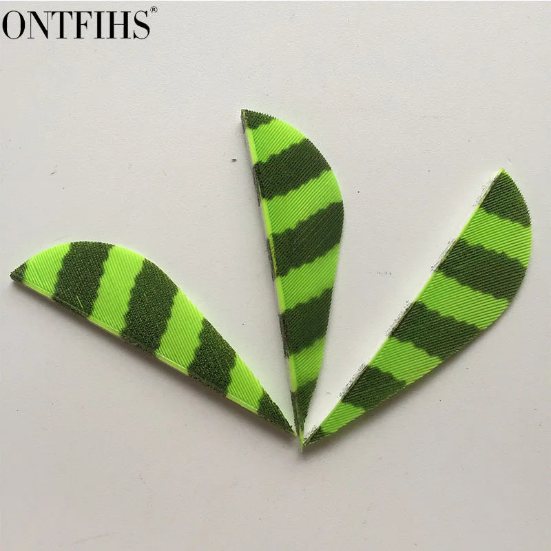 ONTFIHS 2" Parabolic Striped Arrow Feathers