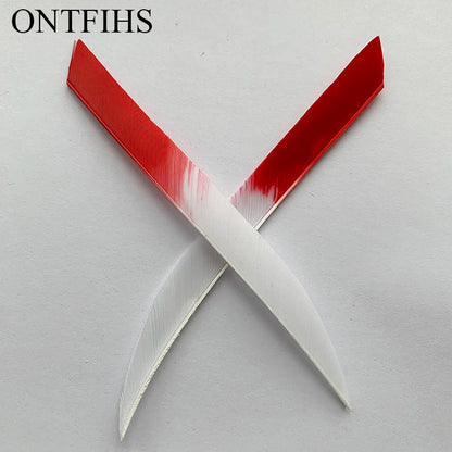 ONTFIHS 5" Kyodo Shape Arrow Feathers Fletchings