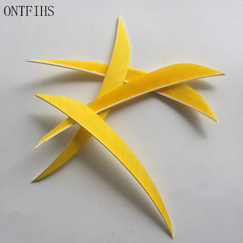 ONTFIHS 5inch Solid Color LIUYE Arrow Feathers Fletchings