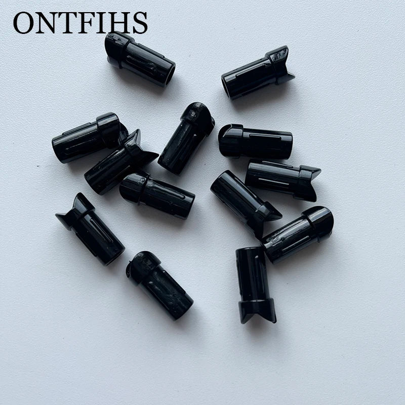 ONTFIHS 100 PCS Push-In Nocks For ID 7.6mm OD 8.8mm Crossbow Arrow Shaft