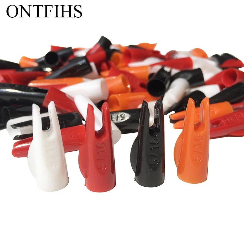 Premium Arrow Nocks 5/16" 11/32" – 100Pcs for Traditional Wood Arrows