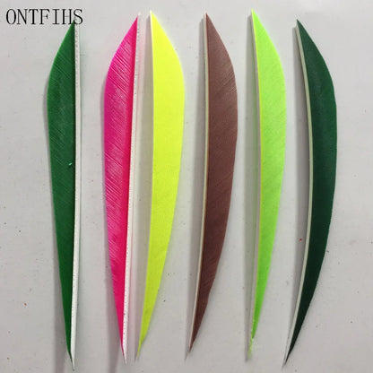 ONTFIHS 5inch Solid Color LIUYE Arrow Feathers Fletchings