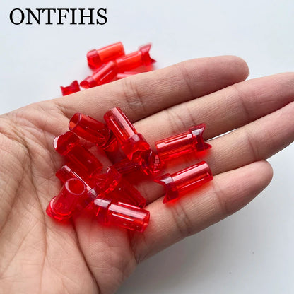 ONTFIHS 100 PCS Push-In Nocks For ID 7.6mm OD 8.8mm Crossbow Arrow Shaft