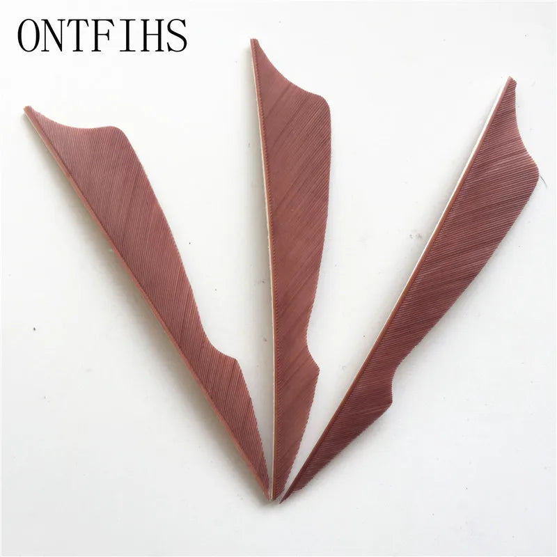 ONTFIHS 4" Solid Color Sting Arrow Feathers Fletchings