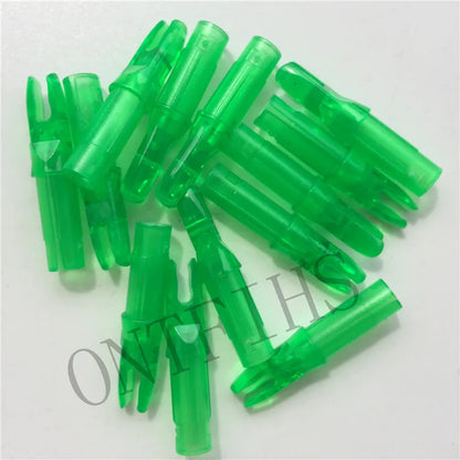 ONTFIHS 100 PCS Push-In Nocks For ID 6.2mm Arrow Shaft