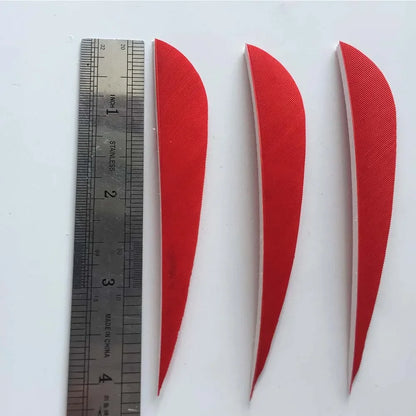 ONTFIHS 4" Solid Color Parabolic Arrow Feathers Fletchings