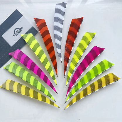 barred arrow feathers archery fletching