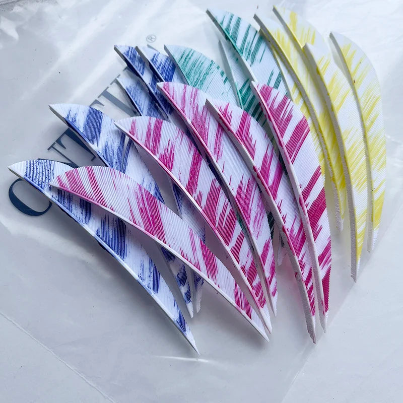 camo parabolic arrow feathers for archery