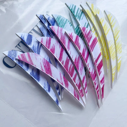 camo parabolic arrow feathers for archery