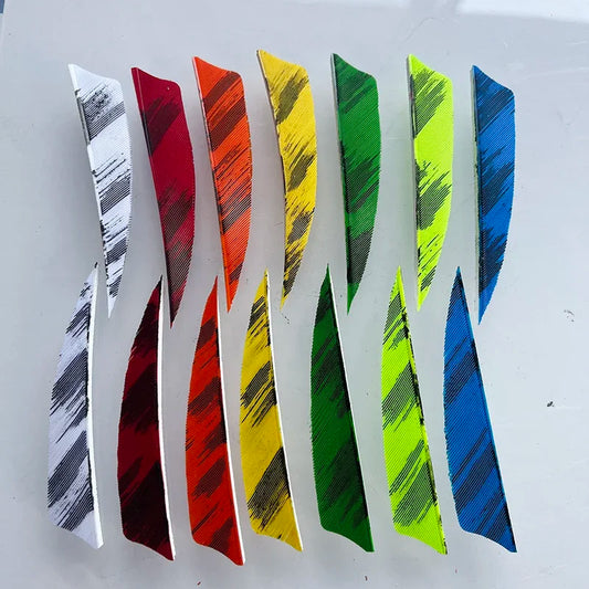 camo shield arrow feathers for archery arrows