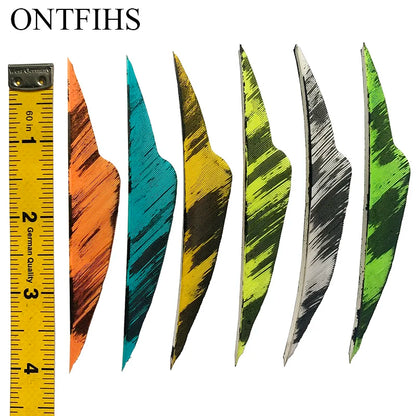 natural turkey feather fletching fangs cut