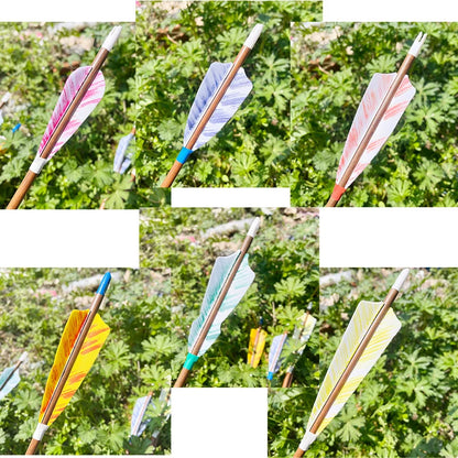 3 inch archery arrow feathers parabolic cut