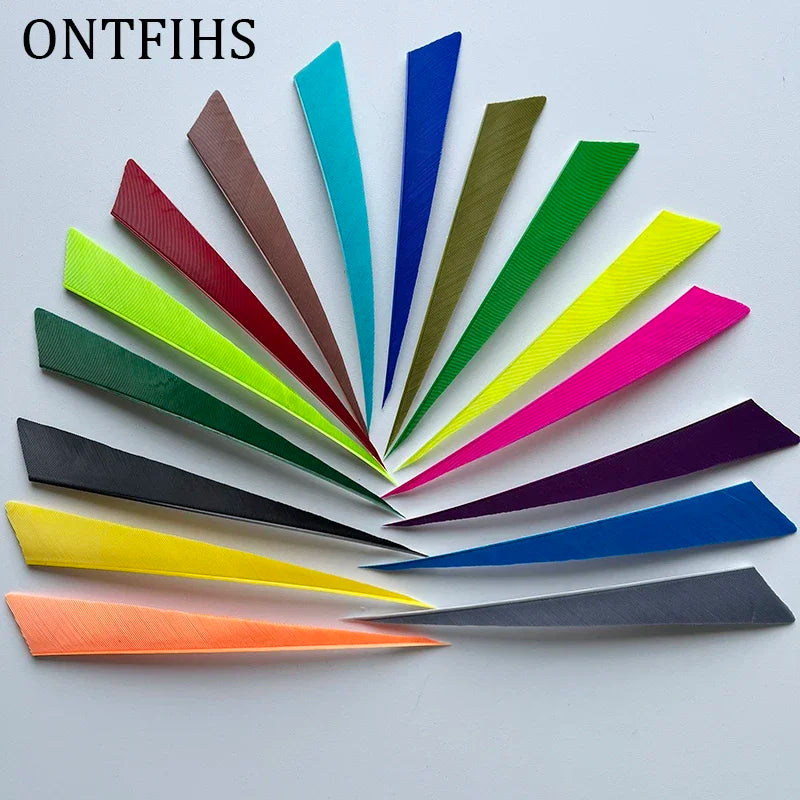 natural turkey feather arrow fletching 5 inch