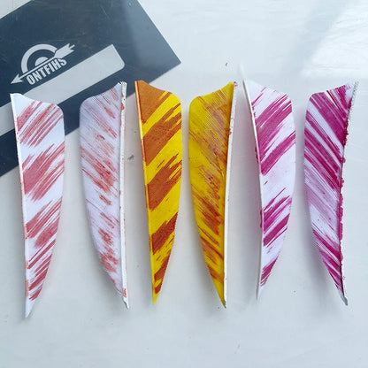 3 inch shield cut turkey feather fletching