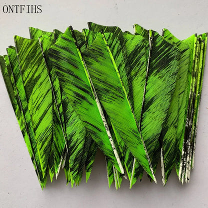 natural turkey feather fletching Shield cut