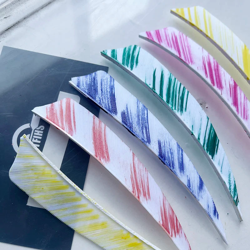 natural turkey feather arrow fletching camo