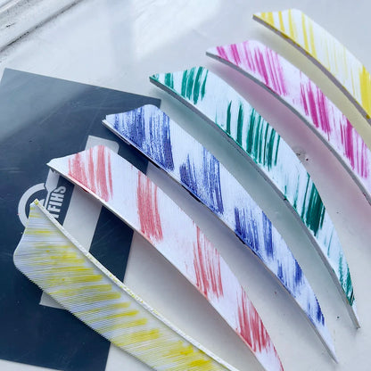 natural turkey feather arrow fletching camo