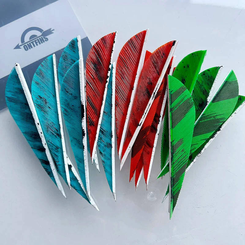 natural turkey feather arrow fletching camo