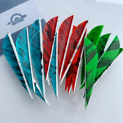 natural turkey feather arrow fletching camo