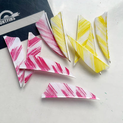 natural turkey feather arrow fletching camo